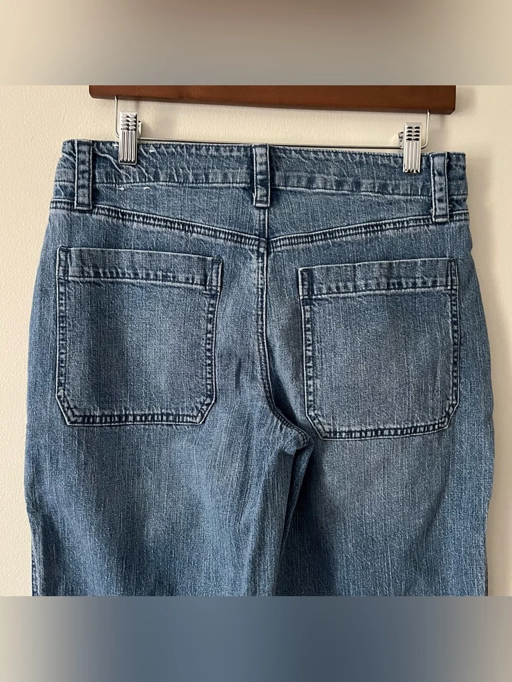 Talbot’s Linen Blend Straight Crop Utility Style Jeans Sz 6